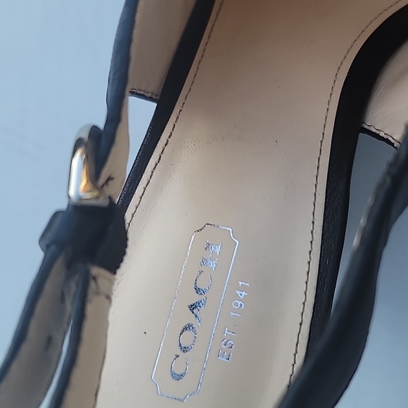 Coach Jade Wedges Platform Slingback Sandals Shoez SZ 10 - Picture 2 of 12